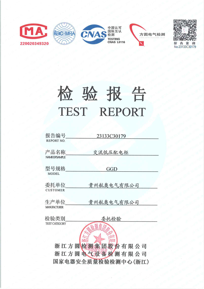 GGD检验报告